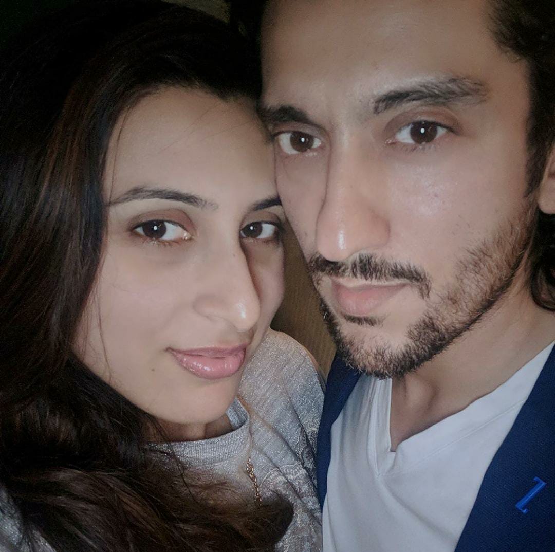 shaad randhawa with his wife